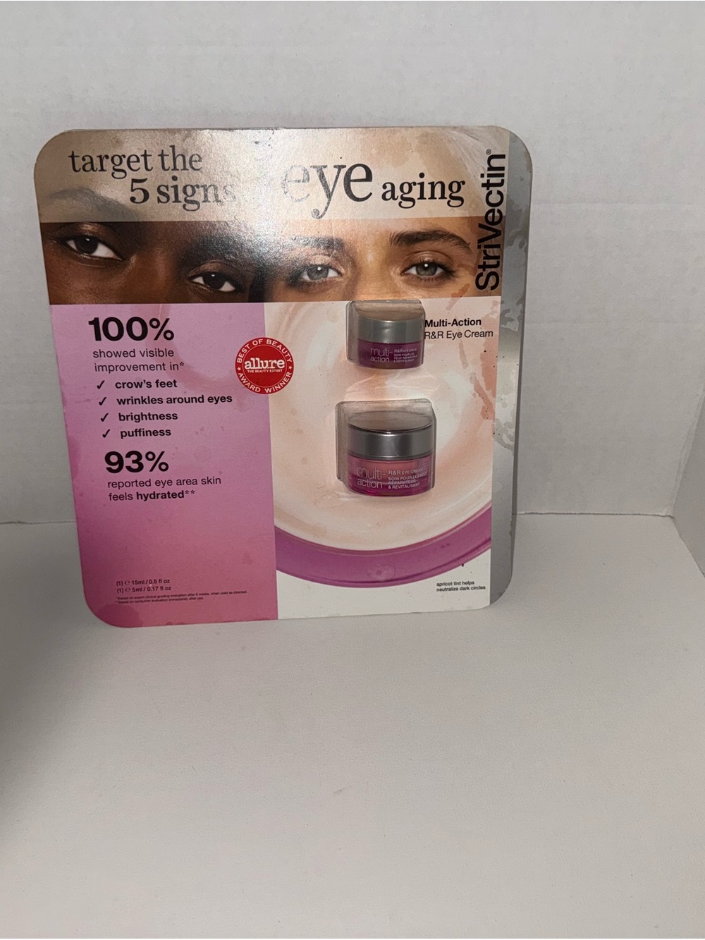 StriVectin Eye Cream Duo - Pink and Silver Packaging